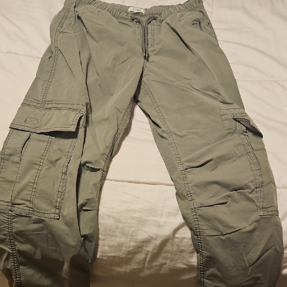 Womens Olive Cargo Pants Garge Size Small
